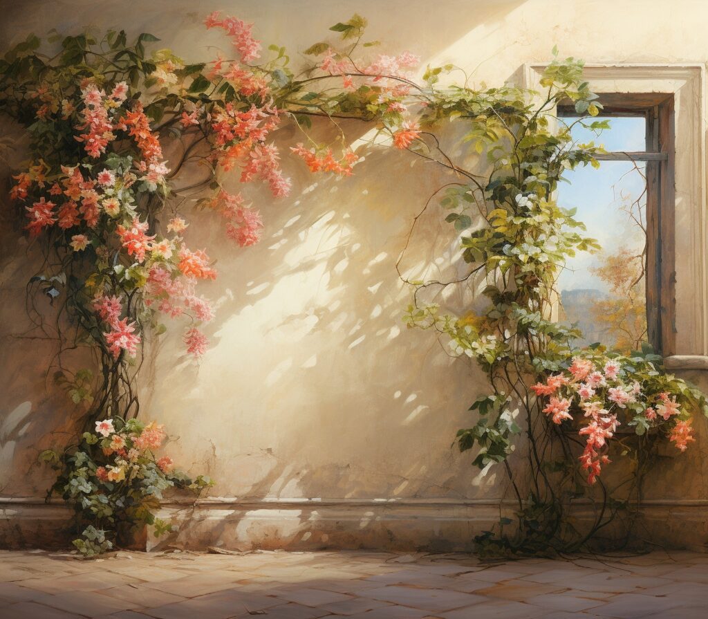 Flowers photo booth backdrop ideas