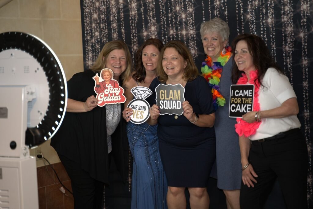 old age ladies at an event by orama photobooth