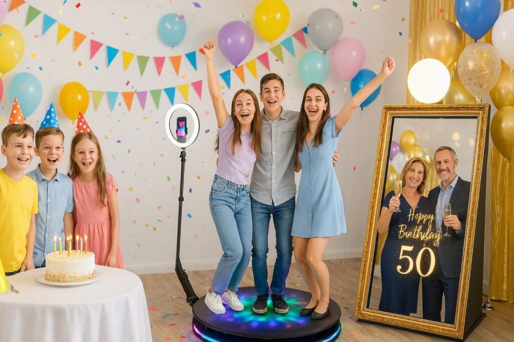 Birthday party photo booth rental for kids, teens and adults in Lancaster PA Orama Photo Booth Rental