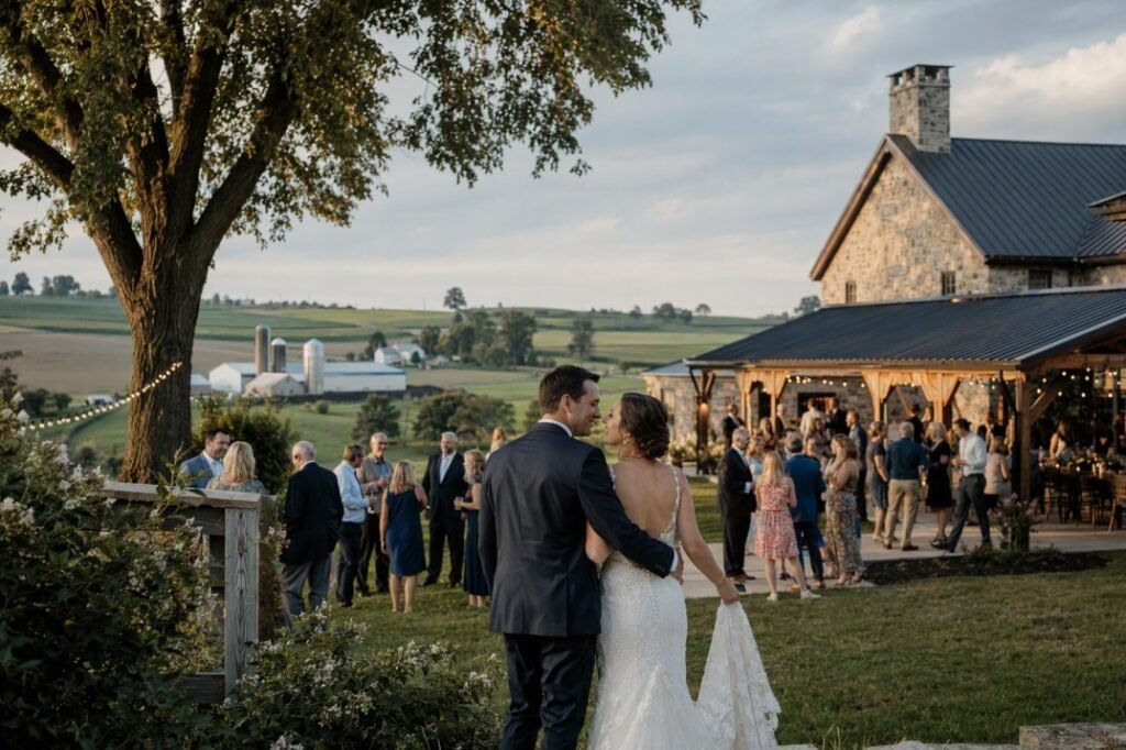 Lancaster PA wedding weekend at a countryside venue