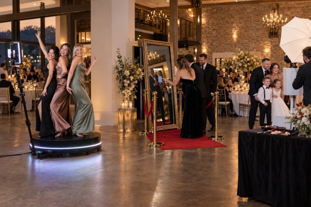 Different photo booth options for weddings and events in Lancaster PA by Orama Productions